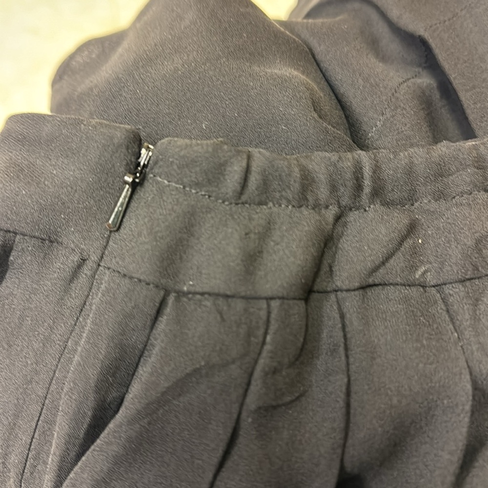Plus size Talbots silk pleated black skirt - Picture 5 of 8